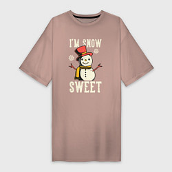 Женская футболка-платье Snowman