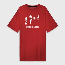 Женская футболка-платье Состав группы System of a Down