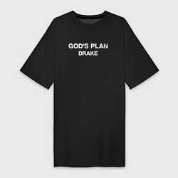 Женская футболка-платье Gods Plane, Drake