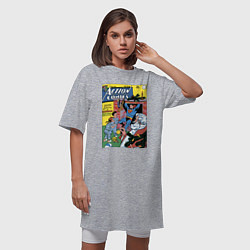 Футболка женская-платье Обложка Action Comics 117, цвет: меланж — фото 2