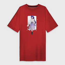Женская футболка-платье Весенняя Райден и лисичка Яй
