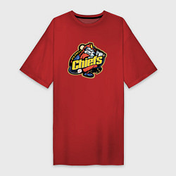 Футболка женская-платье Peoria Chiefs - baseball team, цвет: красный