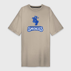 Женская футболка-платье Tennessee smokies - baseball team