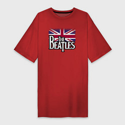 Женская футболка-платье The Beatles Great Britain Битлз