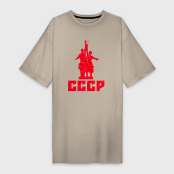 Женская футболка-платье Рабочий и колхозница СССР