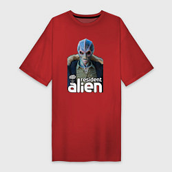 Женская футболка-платье Resident alien