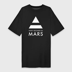 Женская футболка-платье 30 Seconds to Mars: 30 секунд