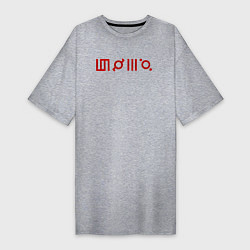 Женская футболка-платье 30 Seconds to Mars: Градиент