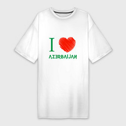 Женская футболка-платье Love Azerbaijan