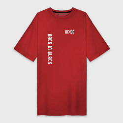 Женская футболка-платье ACDC Рок