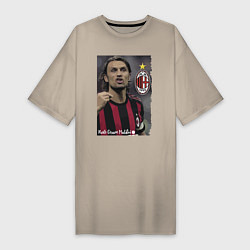 Женская футболка-платье Paolo Cesare Maldini - Milan, captain