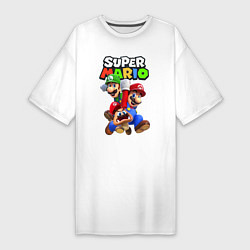 Женская футболка-платье Братья Марио
