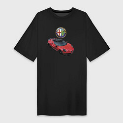Женская футболка-платье Alfa Romeo - просто мечта!