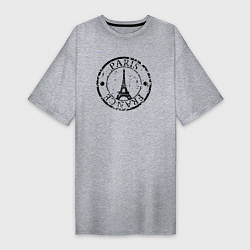 Женская футболка-платье Париж, Франция, Эйфелева башня