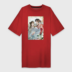 Женская футболка-платье Благословление небожителей Селянь и Хуачень