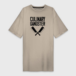 Женская футболка-платье Кулинарный гангстер