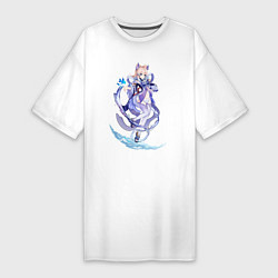 Женская футболка-платье Кокоми с рыбками