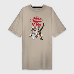 Женская футболка-платье Fallout Nuka Cola Furry Poster