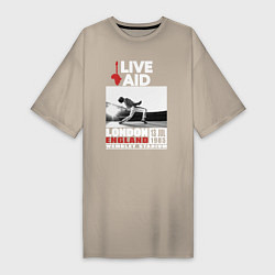 Женская футболка-платье QUEEN LIVE AID 1985