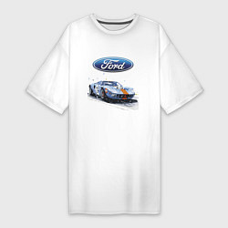 Женская футболка-платье Ford Motorsport