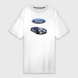 Женская футболка-платье Ford Racing team