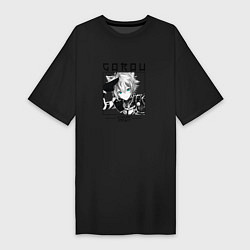 Женская футболка-платье Горо Собачий воин, Genshin Impact