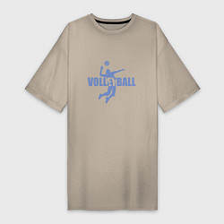 Женская футболка-платье Стиль - Волейбол