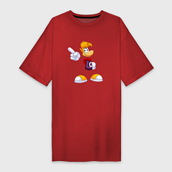 Футболка женская-платье Rayman Legends gamer, цвет: красный