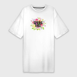 Женская футболка-платье Spring vibe