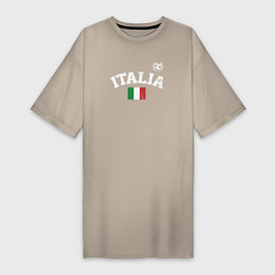 Женская футболка-платье Футбол Италия