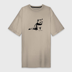Женская футболка-платье Милый котенок Kitty