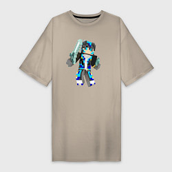 Женская футболка-платье Minecraft Warrior!