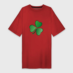 Женская футболка-платье Ирландский Клевер День Св Патрика