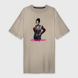 Женская футболка-платье Panam - Панам Cyberpunk 2077