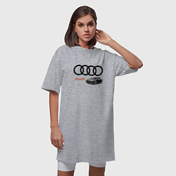 Футболка женская-платье Audi Prestige, цвет: меланж — фото 2