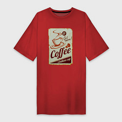Женская футболка-платье Coffee Cup Retro
