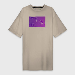 Женская футболка-платье Purple wave