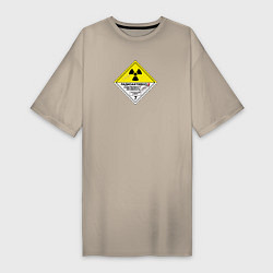 Женская футболка-платье Радиоактивно