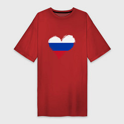 Женская футболка-платье Russian Heart