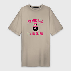 Женская футболка-платье Спасибо, я русский