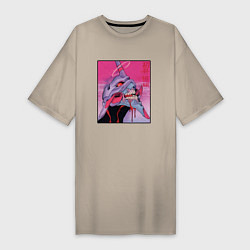 Женская футболка-платье Ева 02 Neon Evangelion