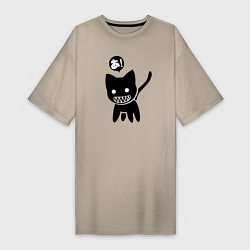 Женская футболка-платье Cat JDM Japan