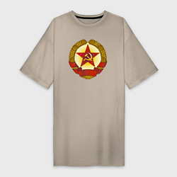 Женская футболка-платье Герб СССР без надписей