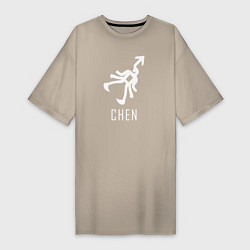 Женская футболка-платье Exo CHEN