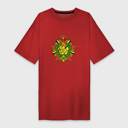 Женская футболка-платье ПОГРАНИЧНИК КГБ СССР
