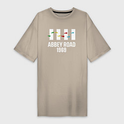 Женская футболка-платье THE BEATLES ABBEY ROAD