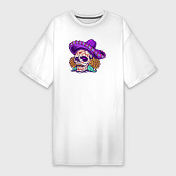 Женская футболка-платье Mexico Skull