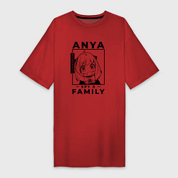 Женская футболка-платье Семья Шпиона Аня Форджер Spy x Family