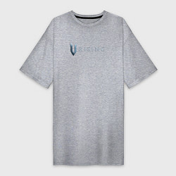 Женская футболка-платье V Rising logo