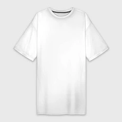 Футболка женская-платье Shinedown логотип с эмблемой, цвет: белый